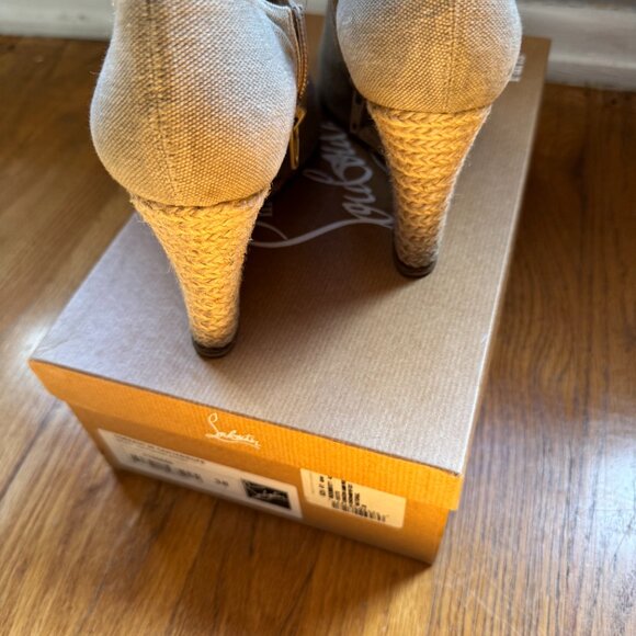 Christian Louboutin Corazon 85 Canvas booties - size 38 - Picture 6 of 8